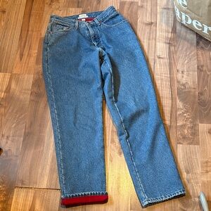 Vintage L.L. Bean fleece lined jeans, size 6